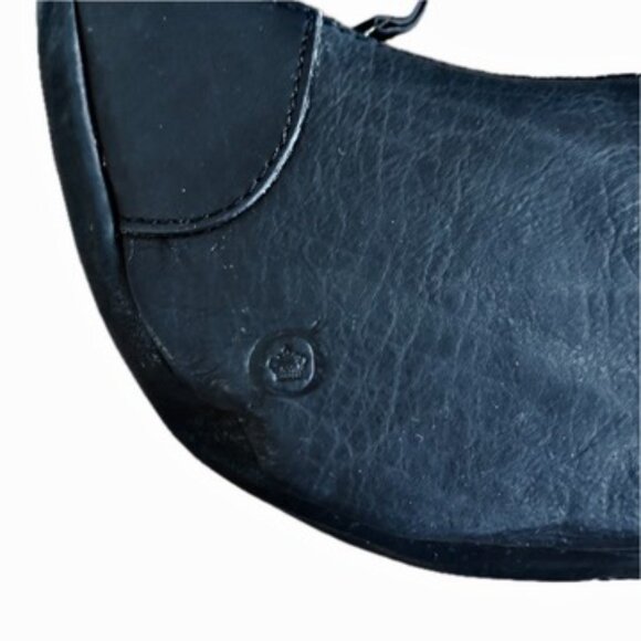 Born Leather Hobo Bag Retro-Insprd Crescent Shape Black Adjustable Crossbody NEW - Picture 8 of 8